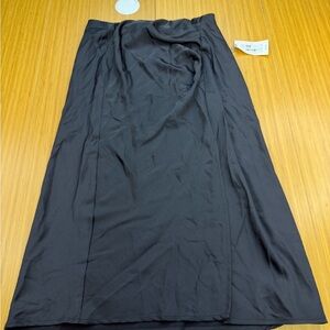 Women's Poplin A-Line Skirt - Universal Thread Black Small